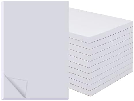 ZMYBCPACK 10 Меморанти за мемориски пакувања 5.5x8,5 инчи, бели подлошки за ноти - влошки за пишување - влошки за пишување,