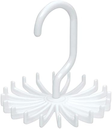 Bestomz Hanger Hanger Scarf Tie Rack Holder Hook за организатор на плакари 360 степени ротирачки