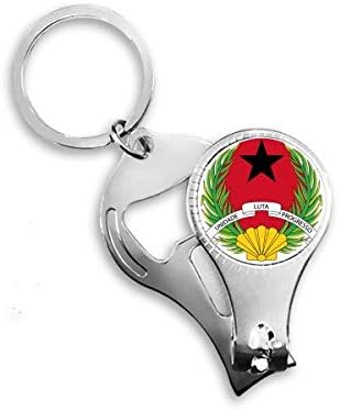 Гвинеја Бисау Национален амблем на нокти Nipper прстен клуч за шишиња со шишиња со шише