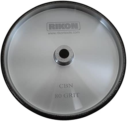 Rikon Pro Series CBN мелење на тркала. 80 решетки и 180 решетки од 8 инчи со ширина 1-1/2 инчи со радиус за да ги заостри алатките за сечење