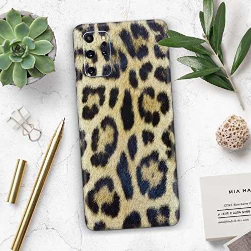 Дизајн Скинц вистински леопард скриен v3 заштитен винил декларална обвивка на кожата компатибилен со Samsung Galaxy S20