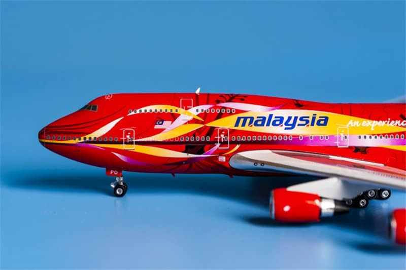 Феникс Малезија ерлајнс Хибискус Редовно искуство за Boeing B747-400 9M-MPD 1? 400 Diecast Aircraft претходно изграден модел