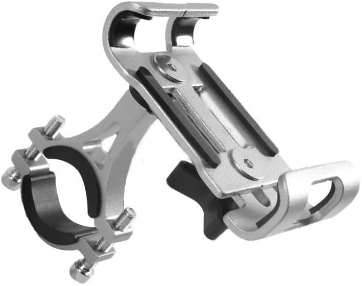 АЛСМД моторцикл алуминиум легура против лизгање на алуминиумски држач Универзален велосипед Телефон Погоден за сите паметни телефони