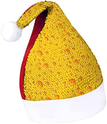 Жолто Сирење Смешна Божиќна Капа Шапка Дедо Мраз Капи За Мажи Жени Божиќни Празнични Украси За Забави