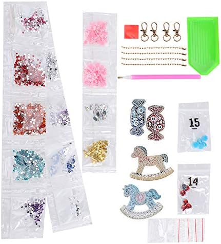 Zerodis Colorfast Antiwear Material Material Traible Non -Toxic Simple To Collection Key Chains, DIY Craft, за новогодишна декорација