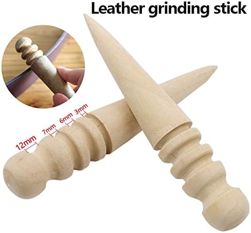 Дрво кружен дел од кожен раб, кожен раб, кој се лизна тркала за мелење за мелење за полиран раб, занаетчиска алатка за занаетчиски комплет - занаетчиски комплет -