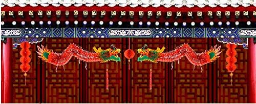АМС 3Д Кинеска Новогодишна Хартија Змеј Венец Виси Декорација Новогодишна Забава Орнаменти
