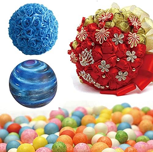 Ломимос 6 парчиња 6 инчи бели топчиња од пена, полистирен занаетчиски топки за уметнички занаетчиски училишни училишни проекти Божиќни велигденски