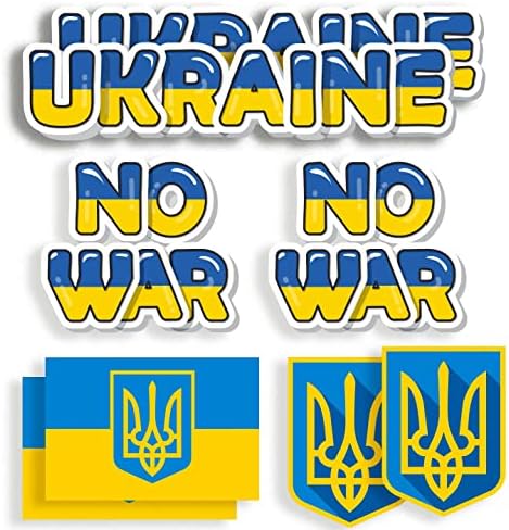 Украина Знаме Винил Налепници Во собата на 8-Украина нема Војна Налепници Браник - Грб Украина Лаптоп Компјутер Налепница-Стојат Со