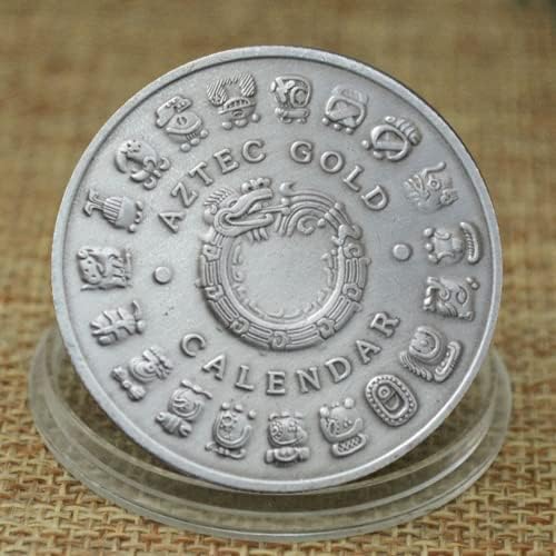 10 парчиња Маите Дванаесет Соѕвездие Предизвик Монета Точка Лак Змеј Врежана Сребрена Колекција Монета