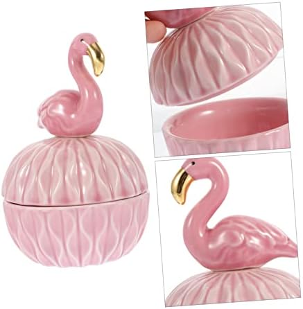 Cabilock 2pcs Flamingo накит кутија гроздобер накит кутија обетка за складирање кутија свадба декор фламинго фигурински кутии мини накит
