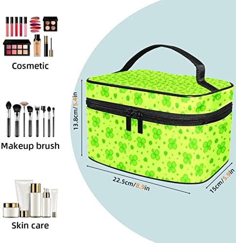 Торба за шминка за патувања, Детелина Со Четири Лисја Голема Козметичка Торба Организатор На Шминка Мултифункционални Торби За Тоалети За Жени