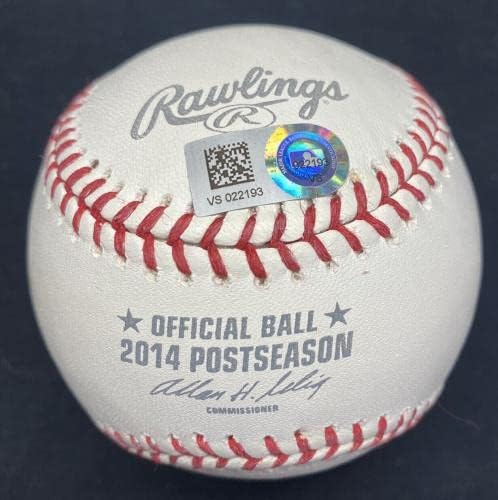 Мајк Пастрмка 1 -та постсезона потпиша во 2014 година Постсезона лого Бејзбол МЛБ Холо - Автограмирани бејзбол