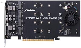Asus Hyper M.2 X16 PCIe 3.0 X4 Expansion Card V2 поддржува 4 NVME M.2 до 128 Gbps за Intel VROC и AMD Ryzen Threadripper NVME RAID