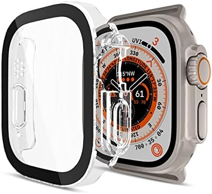 Пеликан Заштитник Случај За Apple Watch Ultra со Вграден Заштитник На Екранот [49mm] - Јасно 9h Калено Стакло &засилувач; Транспарентен