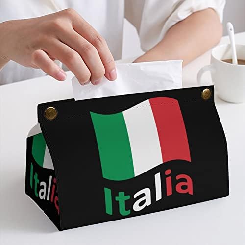 Италија италија Италијанско Знаме Кутија За Ткиво Покритие Организатор На Хартија За Лице Држач За Држач За Салфетки Десктоп Декоративен
