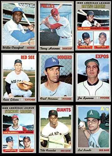 1970 Топс Бејзбол 100 Картичка Стартер Сет/Многу ЕКС+