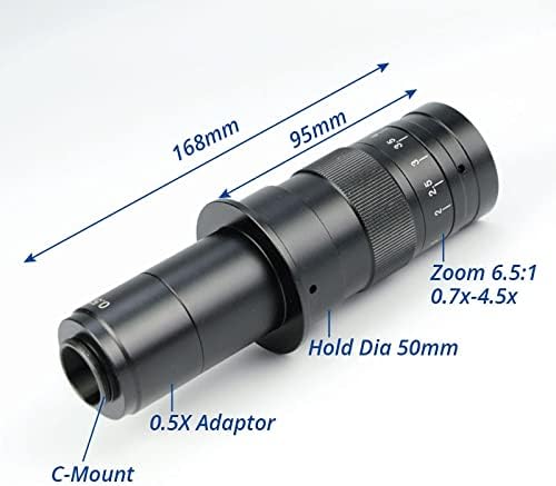Комплет за додатоци за микроскоп 300x 180x C-монтирани индустриски CCD фотоапарати Зоум леќи 1x Монокуларен дигитален микроскоп леќи XDC-10A