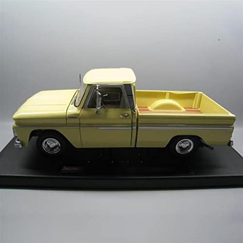 HOPEYS SCALE MODEL MODEL 1/18 за Chevrolet C10 Classic Pickup Truck Yellow Minivan легура Die Casting Model Model Replica Car Chantive