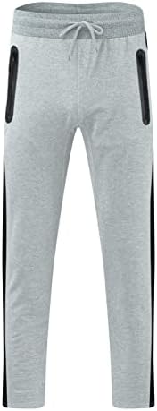 Атлетски панталони за мажи на Wytong Спортски обични патенти за џемпери фитнес тенок панталони џогинг улични панталони со џебови