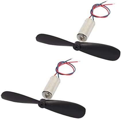 AEXIT 2PCS DC Електрична опрема 1.5V 30000RPM 614 CORLESS MOTOR W CW POPELER FOR HELICOPTER RC