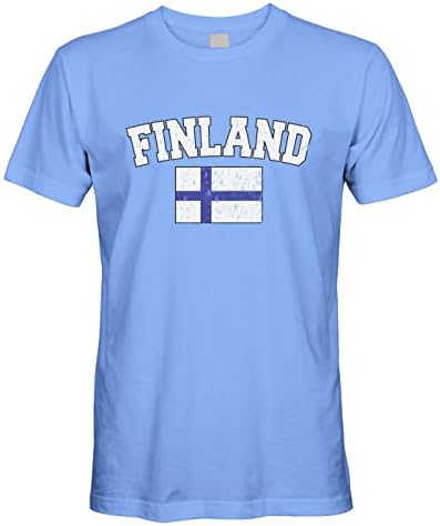 Машка маичка на машката во Кибертела, маица со знамето на Финска Финска