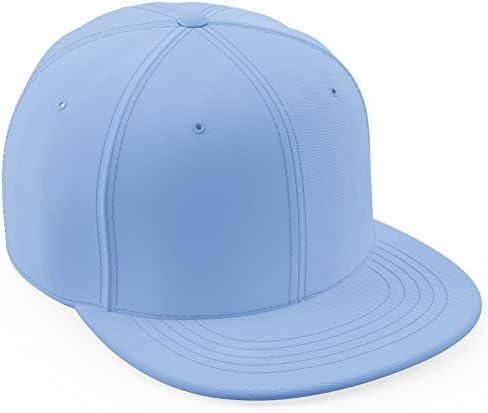 Daxton Classic Blank Snapback Flat Bill visor Hat Cap Cap Една големина Прилагодлив грб