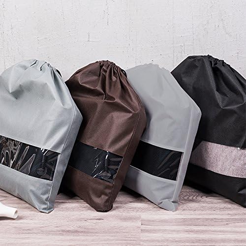 Tinton Life® сет од 10 неткаени 19,7 x19,8 торба за покривање на прашина со визуелен прозорец за чанти чанти за чевли