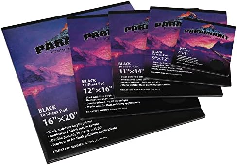 Paramount Universal Primed Premium Potton Convas 10 плочи на листови - Универзално двојно подготвено памучно платно влошки за