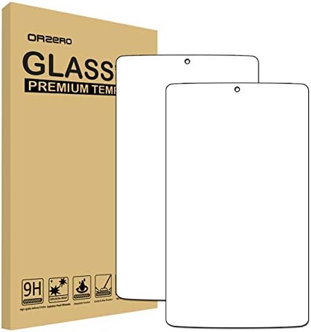 Orzero компатибилен за таблета Alcatel A30 8 инчи со каленски стаклен екран заштитник, без меур 9 тврда HD HD анти-корач