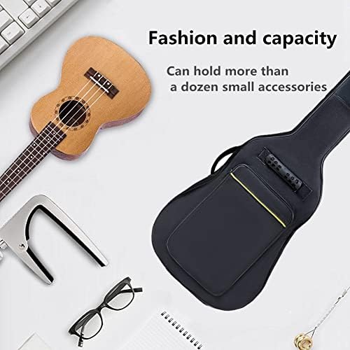 H & Z Simple 36 -инчен гитара кутија торба со двојни ленти Оксфордски ткаенина задебелување мек капак водоотпорен акустичен класичен