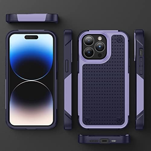 CJZNPD Несреќа/Shockproof Дизајниран За Iphone 14 Pro Max Телефон Случај, Воена Капка Заштита Хард Школка Тешки Случај за iPhone 14 Pro Max 6.7
