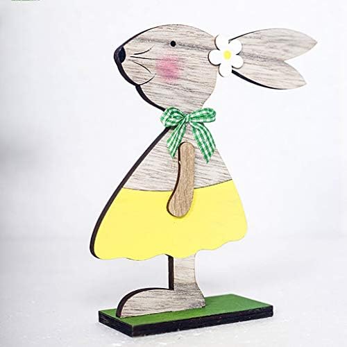 Велигденски украси Дрвени зајаци форми украси занаетчиски подароци