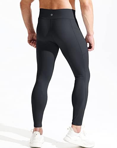 Панталони за компресија за вклопување во машка компресија на Нелеус, кои трчаат хулахопки со хеланки со телефонски џеб