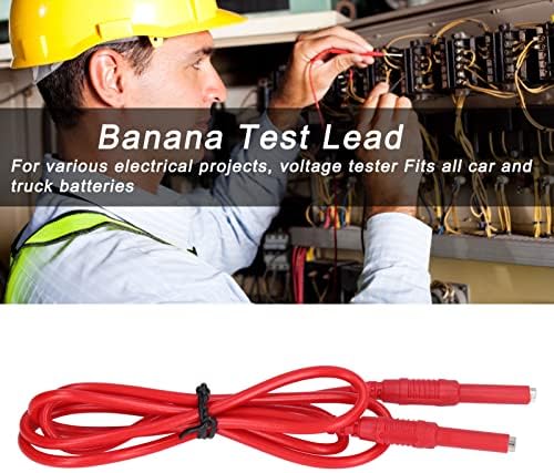 Тестирање на олово, 1 mm² женски до женски тестови за тестирање за тестирање кабел со приклучок за контакт со месинг J.70030 што се користи