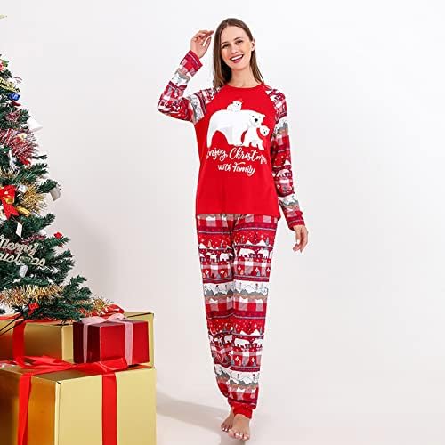 Семејни пижами што одговараат на Божиќната облека, Божиќна пижама се поставува за семејни семејни пижами Божиќна облека Паја