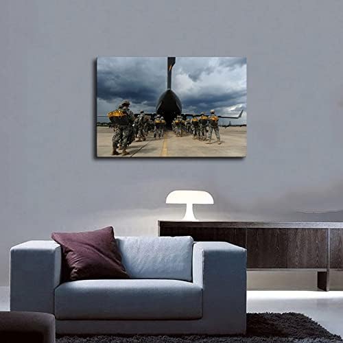 Армиски падобранци одбор на воздухопловни сили Ц-17 Глобамстер III Постери и wallидни уметнички слики Печати модерни постери за декорација на