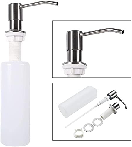 DVTEL SOAP или Dispenser за лосион 300 ml кујнски рачни шишиња со сапун со тела за бања со пумпа од не'рѓосувачки челик, погодни