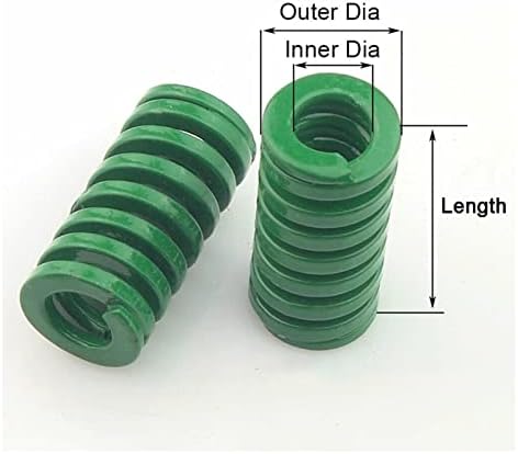 Изворите на компресија се погодни за повеќето поправка I 1 парче надворешен дијаметар 30мм 35мм зелена калап за тешки калапи пролетно спирално