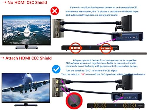 HDMI цик Блокатор. хдми цик Пресретнувач. Поддршка 4 k60hz. HDMI Кабел За Уреди Поврзани СО HDMI Кабли Преку адаптери НА CEC, можете