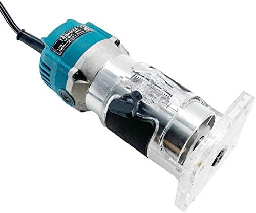 Taufaod Palm Router Electric Rand Trimmer Router Router Collets Collets Woodworking Tool Laminate Trimmer 110V 800W