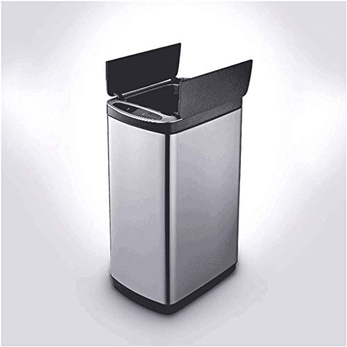BBSJ Home Smart Trash Trash може автоматско индукциско место за отпадоци со капакот USB полнење за отпадоци за отпадоци 20/30L канти за напојување