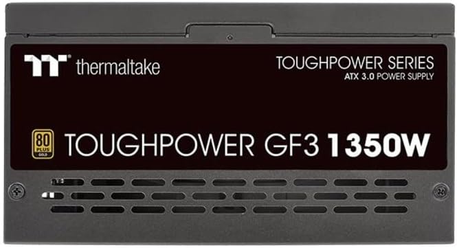 Thermaltake TownPower GF3 1350W, True 600W 12VHPWR конектори на PSU & NVIDIA RTX 40 серии, ATX 3.0/PCI-E 5.0 Подготвени, 80+ злато,