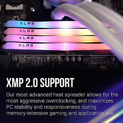PNY XLR8 Игри НА СРЕЌА 16GB DDR4 DRAM 3200MHz CL16 1.35 V RGB Двојна Канал Десктоп Меморија-MD16GK2D4320016XRGB