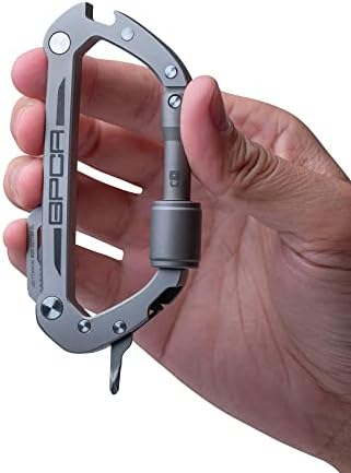 GPCA - Carabiner Keychain Pro, тешка карабинер за надворешна и дневна употреба, користете како кампување, пешачење и опрема за отворено, пригоден