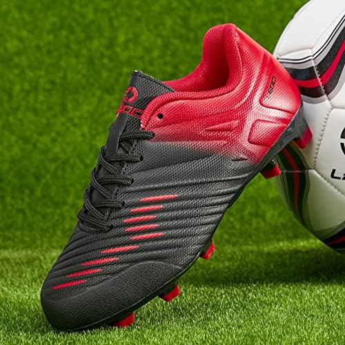 Фудбалски чевли за леоци за момчиња розови фудбалски распрскувачи што дишат атлетски дете црни фудбалски чизми за надворешни фудбалски фудбалски