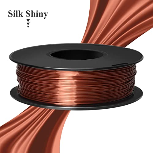 Geetech Silk Pla Filament 1.75mm за 3D печатач, метална сјајна потрошувачка 1Kg 1 spool, димензионална точност +/- 0,03 mm, метален