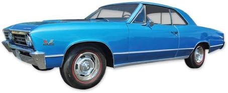 Замена на Chevelle Phoenix Graphix за 1967 Chevrolet SS Super Sport Decals & Stripes комплет - сина