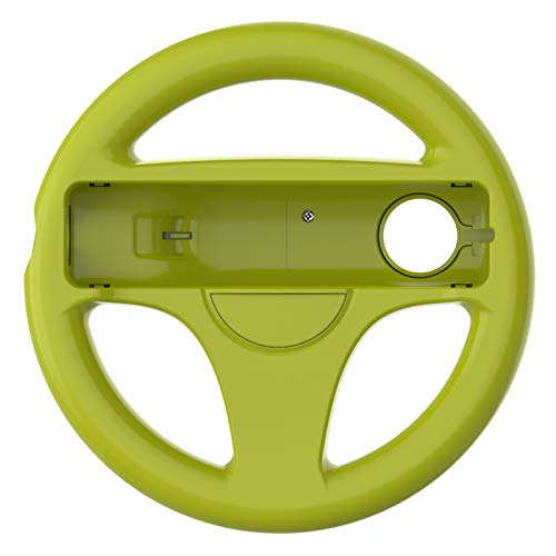 Тркачки управувач за далечински контролер Wii и Wii U, Wii Racing Wheel компатибилен со Wii и Wii U Racing Games - 2 пакувања, црвено+зелено