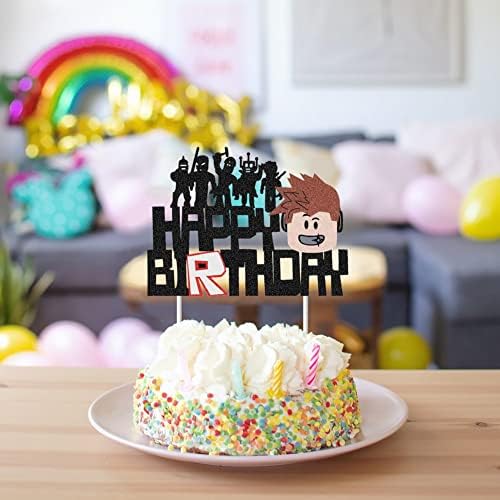 Двокреветна видео игра со голема големина, роденденска торта за торта за момчиња за момчиња - Снабдување со декорација на тематски